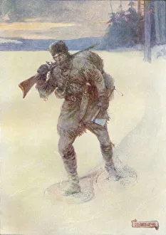 Allein über dem unbeschrittenen Schnee, 1912. Künstler: Joseph Ratcliffe Skelton