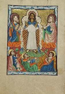 New Testament Bible Scenes Drucke: The Transfiguration, about 1480-1490. Creator: Unknown
