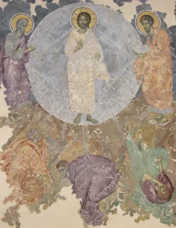 Die Verklärung Jesu Christi um 1380 vom Künstler russische Antike Fresken