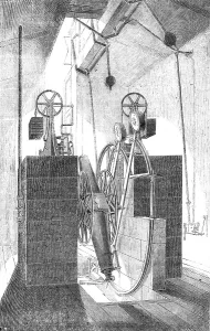 Antique Scientific Equipment Drucke: Transit Instruments at the Cape Observatory, 1857. Creator: Hare