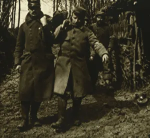 French Soldiers In WWI Drucke: Transporting the injured, c1914-c1918