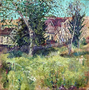 British Landscape Drucke: In the trees, c1910s. Creator: William Tiller