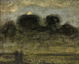 Post Impressionist Landscape Drucke: In the Trenches, c1910s. Creator: Jakob Smits