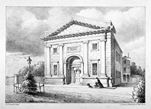 British Christian Architecture Drucke: Trinity Chapel, St Thomas Square, Hackney, London, c1850. Artist: John Francis