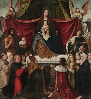 Early Netherlandish Art Drucke: Triptych of Our Lady of Mercy, central panel