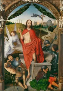 Resurrection Of Christ Drucke: Triptych of The Resurrection (Central panel). Artist: Memling, Hans (1433 / 40-1494)