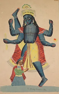 Trivikramapadā (Drei Schritte von Vishnu), 1800er Jahre. Ersteller unbekannt