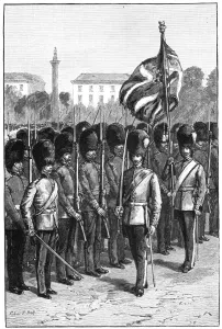 St Jamess Park London Drucke: Trooping the Colour on the queens birthday