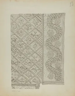 Fächerbehang aus Kandlewicksitze, um ca. 1939 von Catherine Fowler erstellt