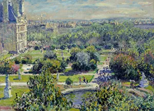 Drucke von Die Tuilerien-Gärten, 1876. In der Sammlung des Musée Marmottan-Monet, Paris Claude Monet Drucke: Die Tullerien-Parkgärten, 1876. Schöpferin/Macher: Monet, Claude (1840-1926)