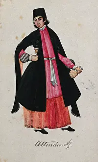Historical Figure Portrait Gallery Drucke: A Turkish attendant. Creator: Unknown