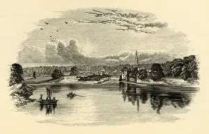 River Tweed Scenery Drucke: On the Tweed, c1890. Creator: Unknown