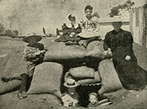 South African War Drucke: Typical Underground Dwelling at Kimberley, 1900. Creator: Unknown
