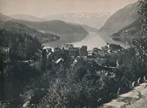 Hardangerfjord Landscape Drucke: Ulvik, Hardanger, 1914. Creator: Unknown