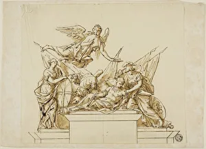 Entwurf für den Denkmal des Ersten Herzogs von Marlborough um 1733. Schöpfer: Johann Michael Rysbrack und Richard Wilson