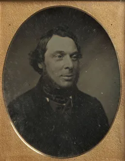Daguerreotype Art Drucke: Unidentified Man, ca. 1850. Creator: Unknown