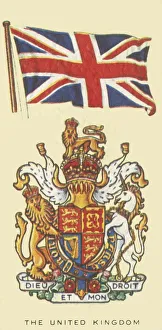 Royal Coat Of Arms Drucke: The United Kingdom, c1935. Creator: Unknown