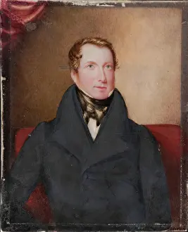 Victorian Era Clothing Styles Drucke: An Unknown Gentleman, c1840s. Creators: Unknown, William Watson