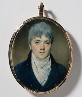 British Fashion Clothing Drucke: Unknown gentleman, c19th century. Creator: George Chinnery