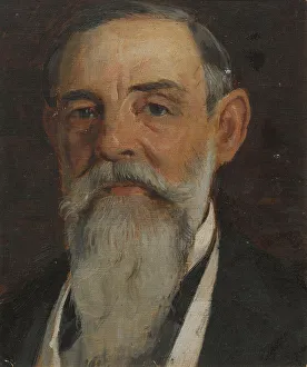 Bearded Men In Art History Drucke: Unknown man, c19th century. Creator: Edvard Perseus