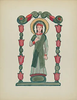 Immaculate Conception Art Drucke: Unpublished Print for Immaculate Conception, 1935/1942. Creator: Unknown