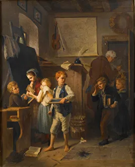 Teacher Student Relationship Drucke: An unruly class, 1876. Creator: Heyn, August (1837-1920)