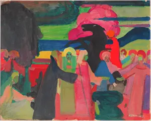 Wassily Kandinsky Abstract Art Drucke: Untitled, c1909. Creator: Kandinsky, Wassily Vasilyevich (1866-1944)