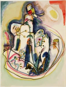 Unertiteltes Werk aus dem Jahr 1919 von Wassili Wassiljewitsch Kandinski