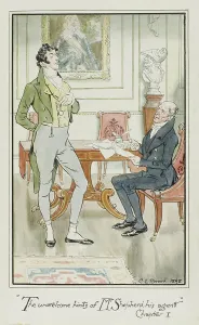 British Literature Prints Drucke: The unwelcome hints of Mr. Shepherd