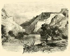 Thessaly Landscape Photography Drucke: The Vale of Tempe, 1890. Creator: Unknown