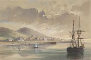 Die Valentia im Jahr 1857/58 zur Zeit der Legung des ehemaligen Kabels, 1865