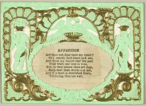 Heritage Art Centre Images Drucke: Valentine Affection (valentine), 1855 / 60. Creator: Thomas Wood