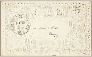 Kartenumschlag zum Valentinstag, 1860/69. Schöpfer unbekannt