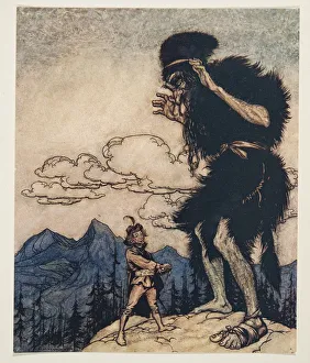 Brothers Grimm Fairy Tales Drucke: The Valiant Tailor, 1909