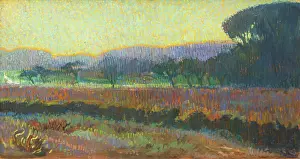 Expressionist Landscape Art Drucke: Valley with trees, 1910. Creator: Gestel, Leo (1881-1941)