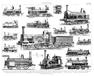 Bilder Datiert 2012: Viele Modelle von Dampftriebwerken, aus verschiedenen Ländern, Stempelung um 1900