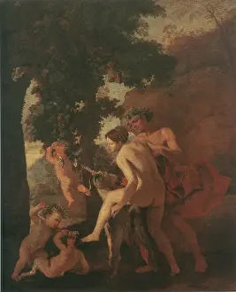 Drucke von Venus, Faun und Putti, 1631 Nicolas Poussin Drucke: Venus, Faun und Putti, 1631. Künstler: Nicolas Poussin