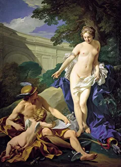 Louis Michel Van Loo Drucke: Venus mit Merkur und Kupferknecht; Künstler: van Loos, Louis Michiel
