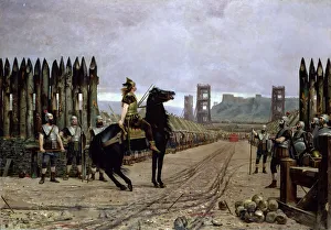 Roman Empire Fine Art Images Drucke: Vercingetorix before Caesar, 1886