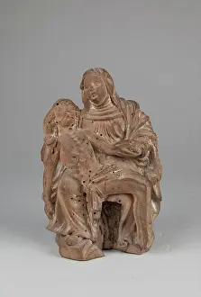 Virgin Mary Statue Drucke: Vesperbild, 16th century. Creator: Unknown