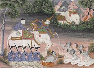 Vessantara-Jataka, Kapitel 2 (Wald von Himavanta), 1920 - 1940. Ersteller: unbekannt