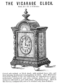 Illustrated London News Ad Drucke: The Vicarage Clock, 1883. Creator: Unknown