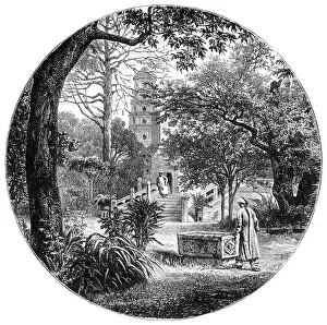 Queen Victoria Illustration Drucke: View in Canton, 1900