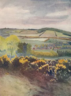 Blick nach Caterham von der Tilbrook-Höhe, 1913/14. Künstler: James Ogilvie