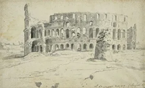 Anonymous Artwork Drucke: View of the Colosseum in Rome, unknown date. Creator: Anon