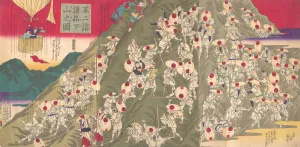 Utagawa Hiroshige III Drucke: View of the Descent from a Mountain by Many from Pilgrimage to Mt