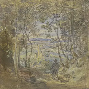 Blick vom Wald von Eppstein, um 1850-1905. Ersteller: Anton Burger