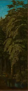 Low Countries Heritage Art Drucke: View in a Forest, outer right wing of a triptych, c.1505-c.1515. Creator: Gerard David