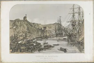 Allied Troops Crimea Drucke: View of the harbour of Balaclava