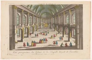 Blick in den Innenraum des Palastes von Versay, 1700 - 1799. Schöpfer: Anonymus